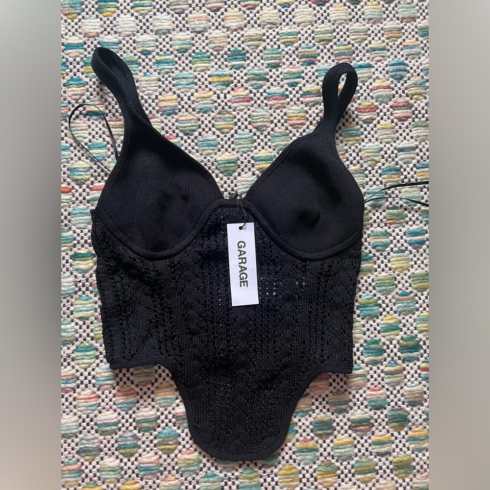 GARAGE KNIT CORSET TOP